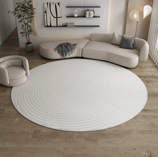 Modern abstract circle rug